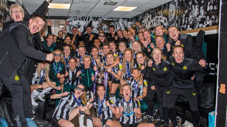 Newcastle United women living the dream - Record stadium attendance, title win, promotion, 10-0